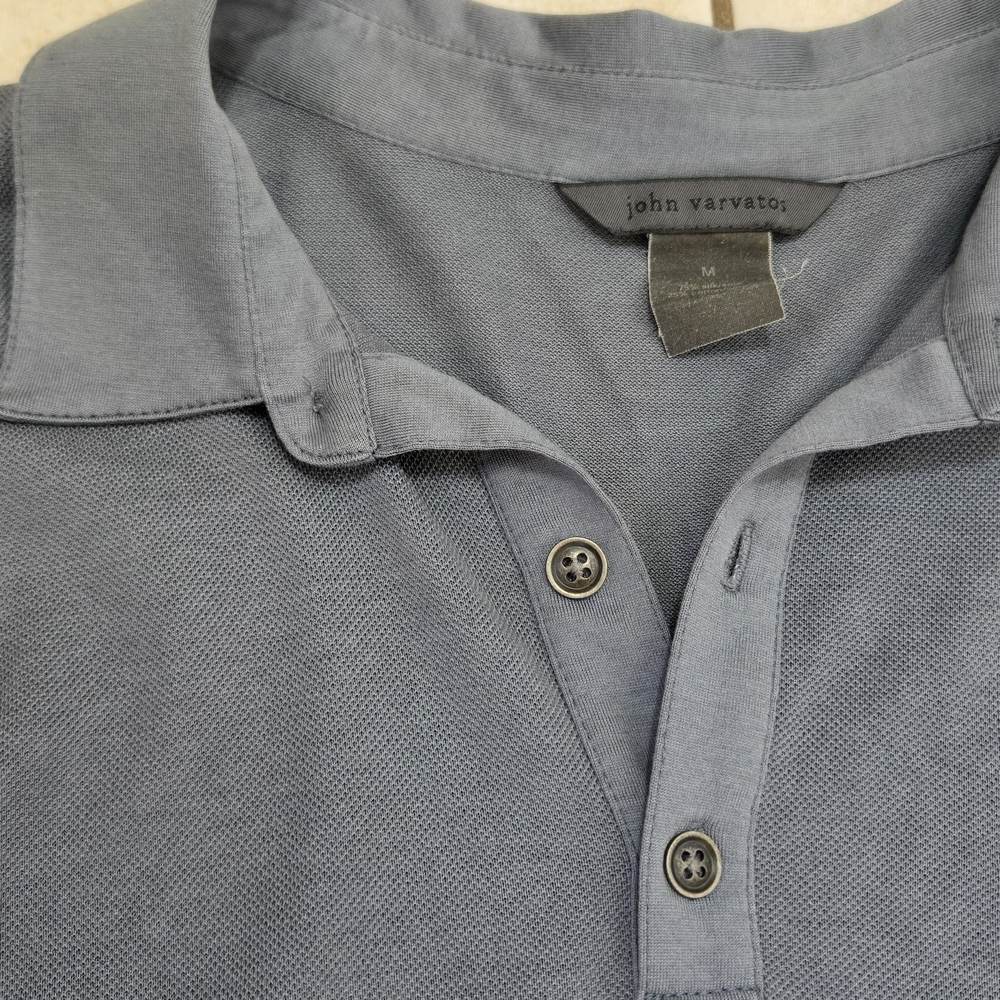 John Varvatos Collection Slate Blue Polo Shirt